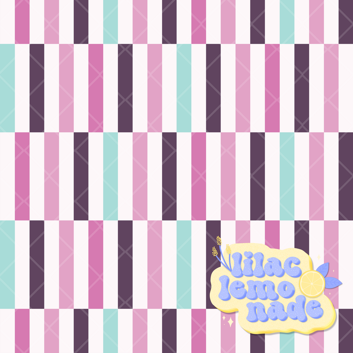 Retro Offset Stripes Seamless Pattern - Flat Mod Geometric Digital Paper