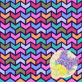 Colorful Rainbow Chevron Seamless Pattern - Retro Geometric Digital Paper