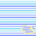 Pastel Blue & Periwinkle Striped Seamless Pattern - Y2K Grid Blender Digital Paper