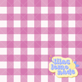 Retro Pink Gingham Seamless Pattern - Y2K Plaid Digital Paper