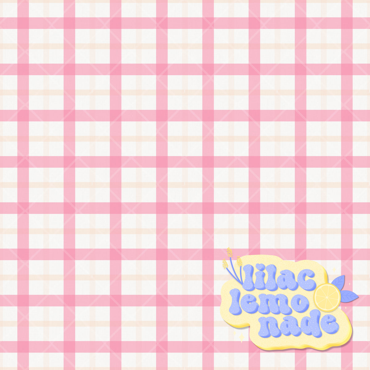 Pastel Pink & Cream Plaid Seamless Pattern - Shabby Chic Autumn Blender Digital Paper